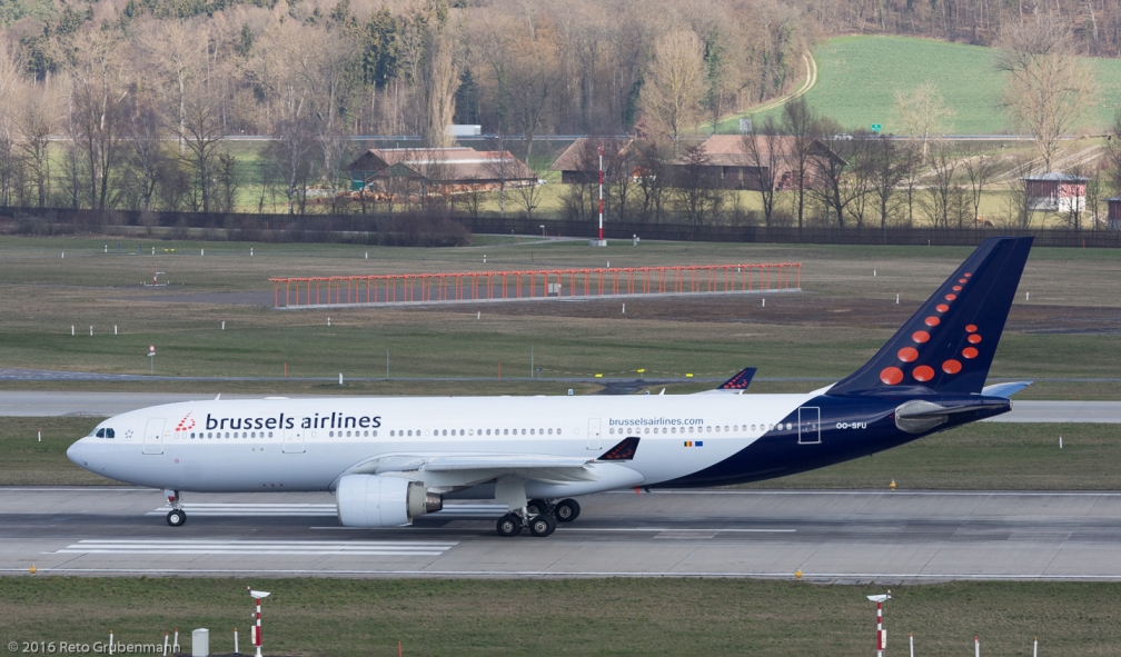 BrusselsAirlines_A332_OO-SFU_ZRH160326