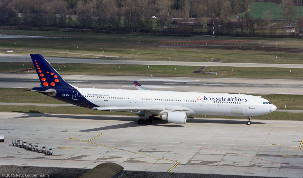BrusselsAirlines_A333_OO-SFM_ZRH160326