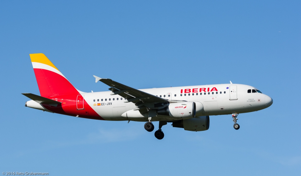 Iberia_A319_EC-JXV_ZRH160813